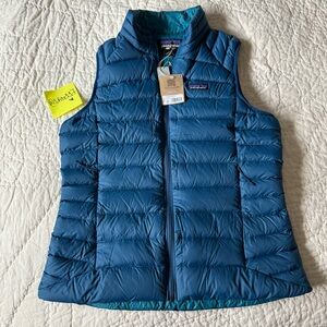 Patagonia Women's Down Sweater Blue Puffer Vest
